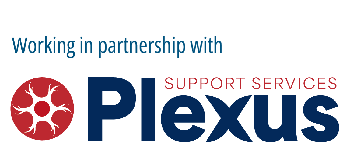 badge identifying pg mutual is working in partnership with plexus